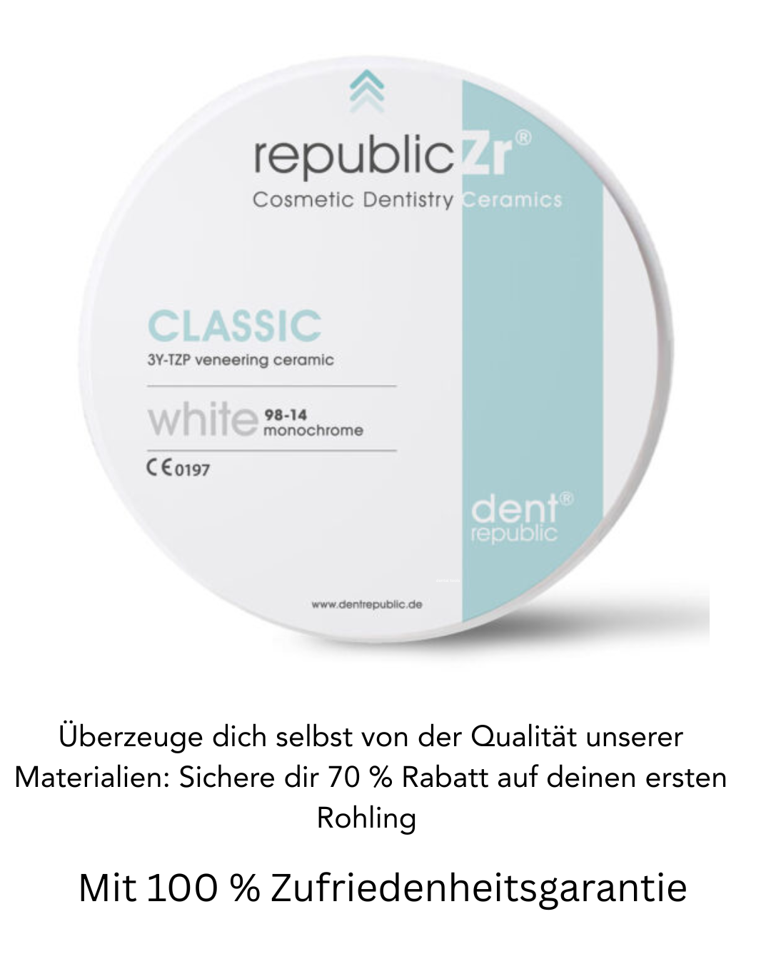 republicZr Classic Zirkonoxid für Verblendgerüste