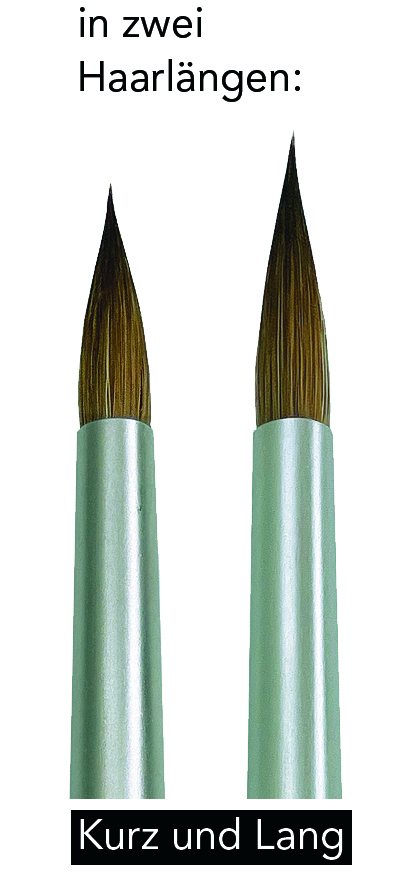Kolinsky Naturhaar Keramik-Schicht- und Malpinsel